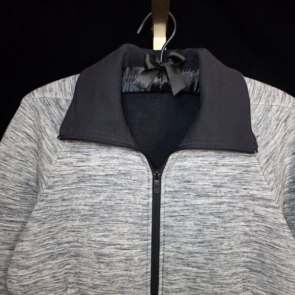 Lululemon Snuggle Up Jacket Heathered Space Dyed Black Slub 6 - Picture 2 of 10